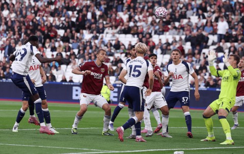 热刺3-0西汉姆联 排名升至第二