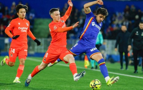 2-1,24岁日本球星闪耀西甲：精确制导，率队绝杀赫塔费，终结5轮不胜