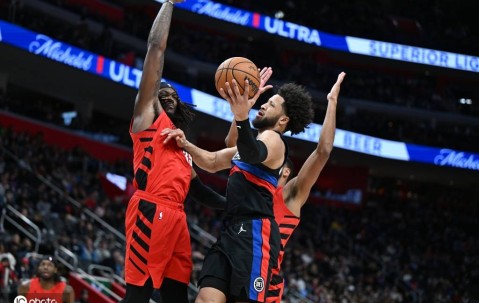 坎宁安29+9阿夫迪亚35+9+7 活塞6人上双力克开拓者